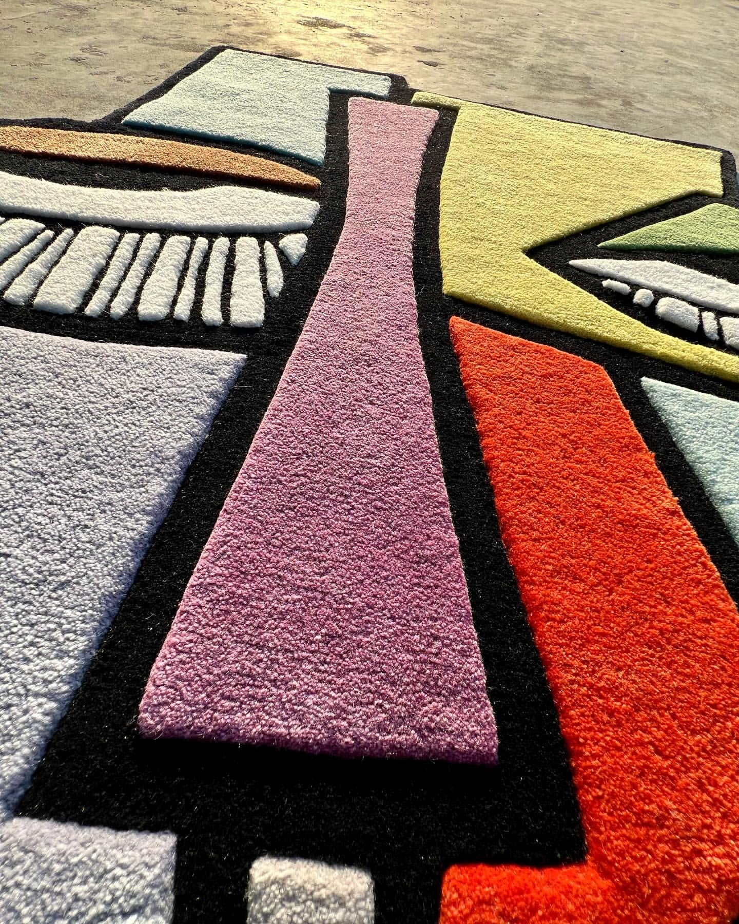 Nonchalant Abstract Custom Rug