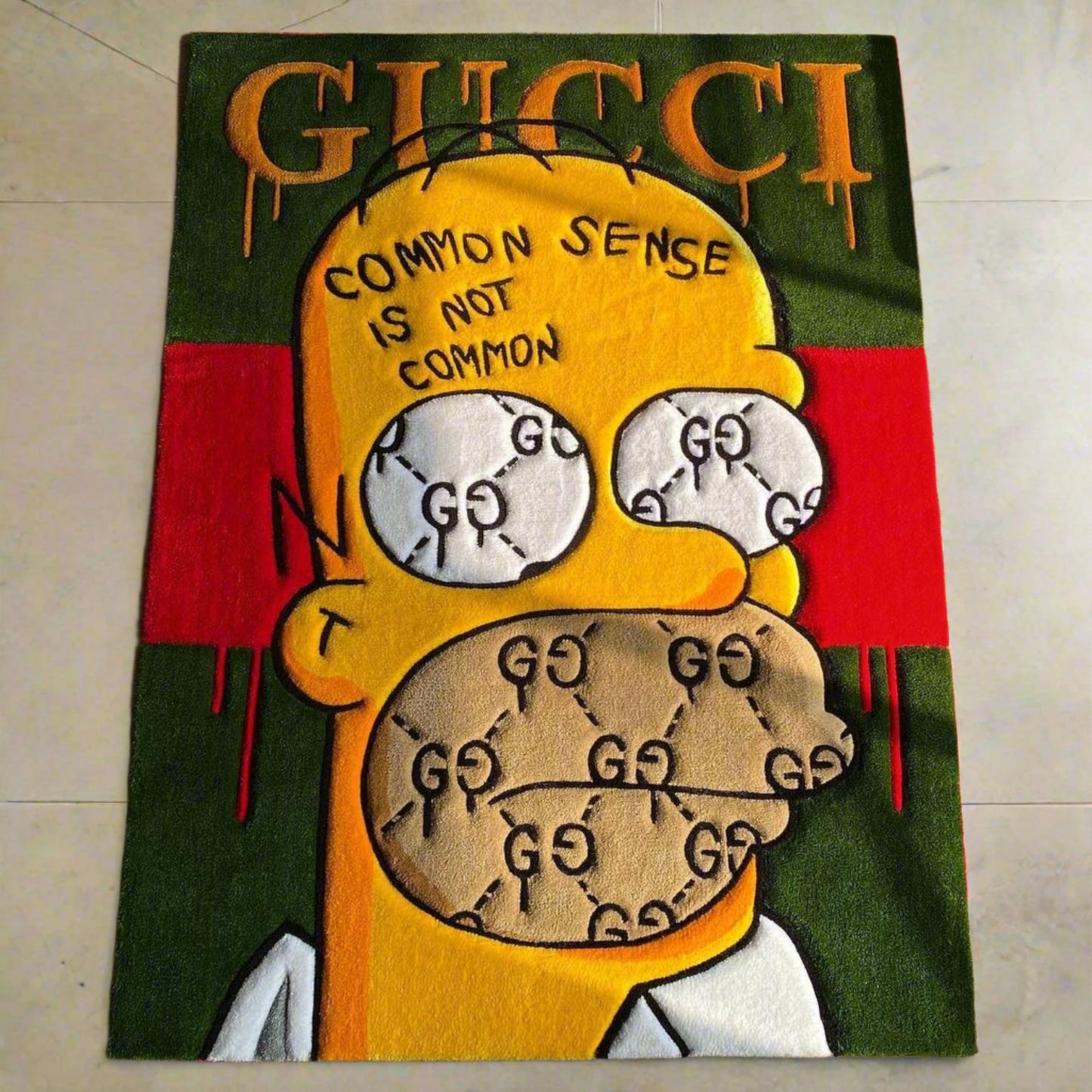 Homer Simpson x Gucci Custom Rug