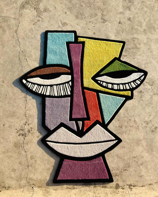 Nonchalant Abstract Custom Rug