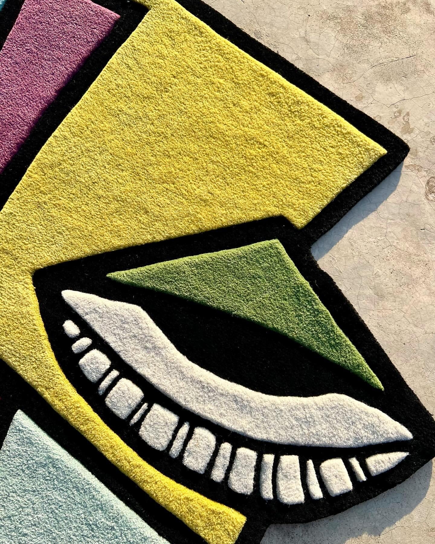 Nonchalant Abstract Custom Rug