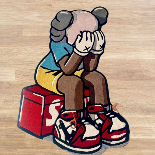 KAWS Companion Rug – Sitting Streetwear-Inspired Design